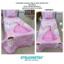 ETEHOMETEX Pamuklu Kapitoneli Yatak Örtüsü Seti TEK KİŞİLİK PRENSES PEMBE 8696474232102